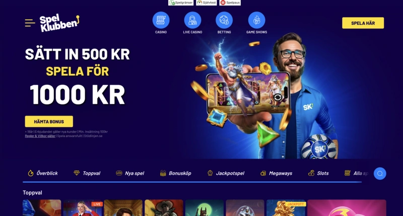 Spelklubben Homepage